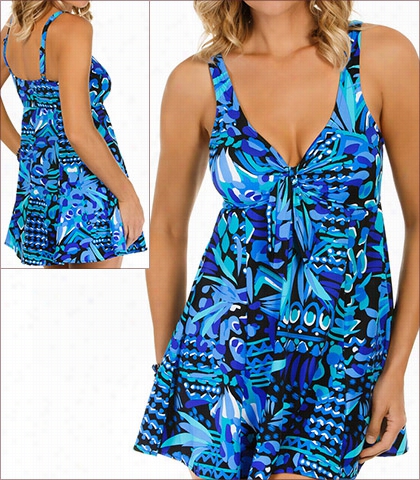 Penbrooke Caribbean Play Swimwear Swimdress Style 520899