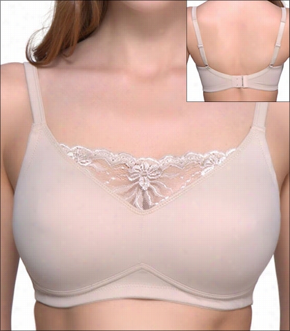 Qt Intimates Cotton Pokcets Padded Seamless Cami Bra With Pocet Style 15085x