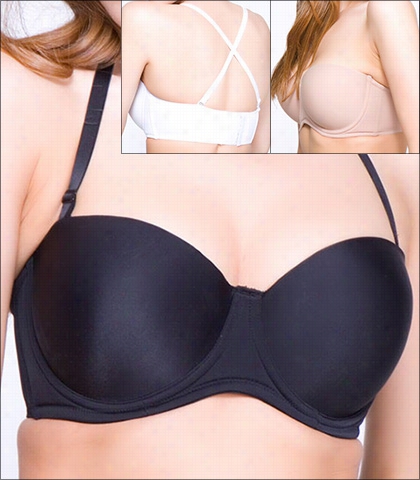 Qt Intimates Strapless And Brida Lmolded Cup 5 Way Convertible Bra Tsyle 1103dd