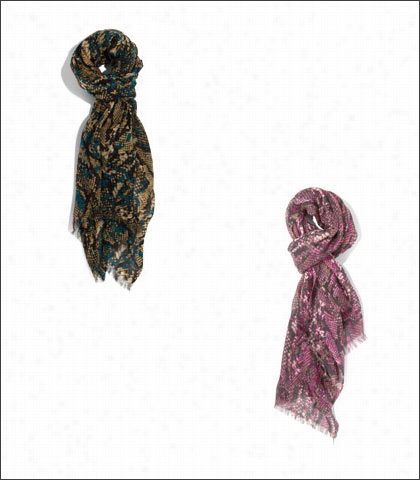 Bay Sky Snakeskin Print Fabric Scarf Style Bss1430