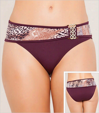 Hipster Swimsuit Bottom With Reomvable Belt Stylee 218