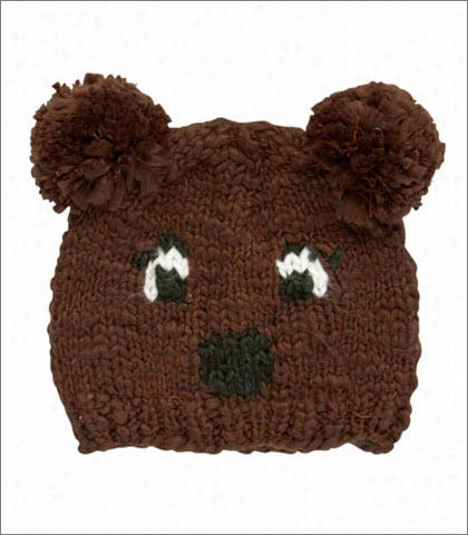 Knit Bear Face Beaanie Style Knk3248 For Kids