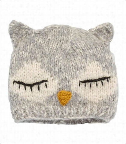 Knit Sleeping Owl Beanie Sthle Knk3252 For Kids