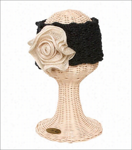 San Diego Hat Company Knit Headband With Oversized Flower Style Knh3272