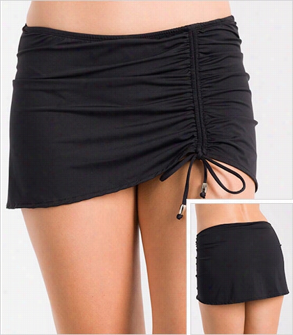 Skirted Swim Pantwith Drawstring Style 232