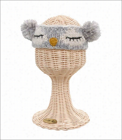 Sleeping Owl Face Knit Headband Style Knk3246 During Kids