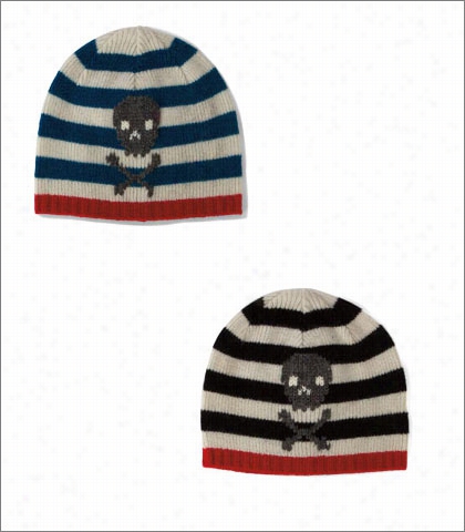 Striped Knitted Beanie With Intars1a Skull Style Ehk214 9 For Kids