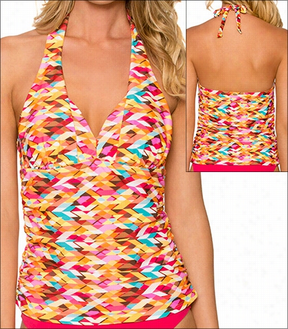 Sunsets Bright Side Swimwear Top Tanjini Underwre Hatler Style 16-brsi-95t