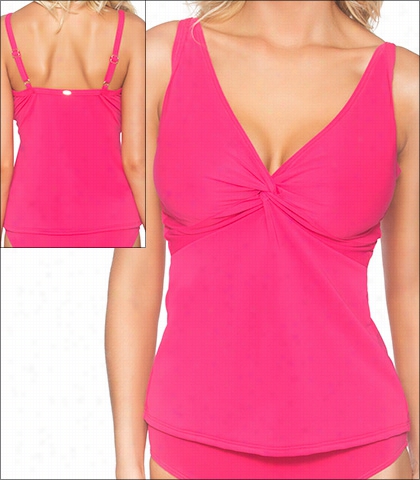 Sunseets Pink Rosette Swimwear To Tankini Underwire Style 16-piro-77efgh