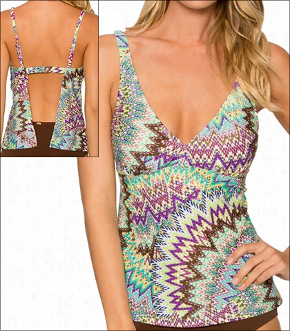 Sunsets Sunburst Swimwear Top Tankini Style 16-sunb-86t