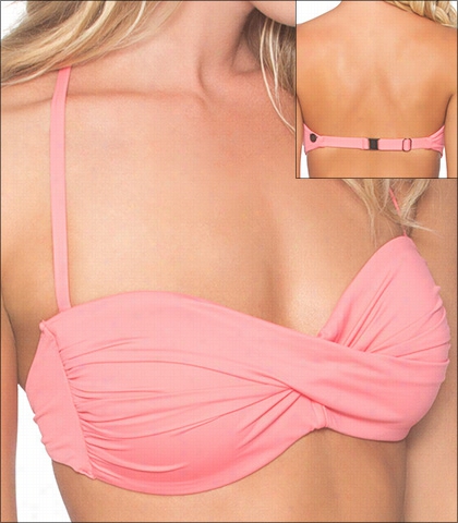 Swim System$ Bblush Swimwear Top Bandeau Style 16-blus-a623