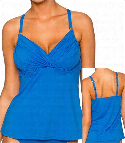 Swim Systems Maliblu Swimwear Top Tankini Underwire Stle 16-mali-a792