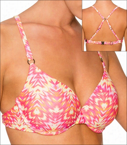 Swi Mshstems Sun Chzser Swimwear Top Push Up Underwire Style 16-suuch-a619