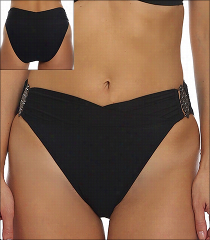 Tara Grinna Black Swimwear Bottom Bikin I V Front Style 16-ft-242