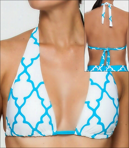 Tara Grnna Byblos Prin T Slider Halter Swim Top Sfyle 134