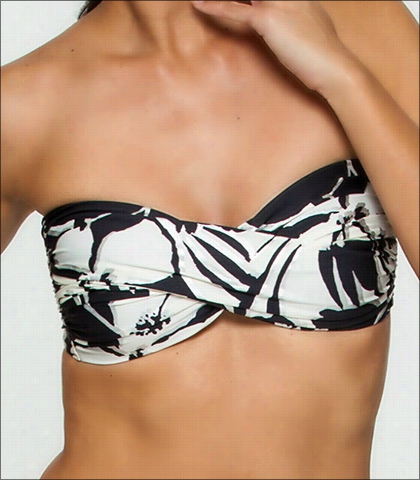 Tara  Grinna Olympia Print Twist Frontbandeau Bikini Top  Style136