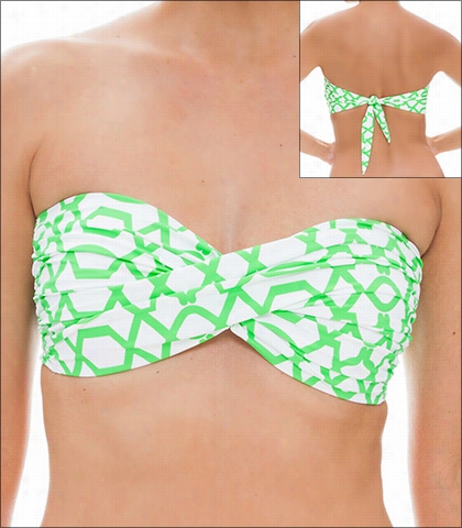 Tara Grinna Playa De Ses Illetes Swimwear Top Bikini Bandeau Strapless Style 16-ss-136