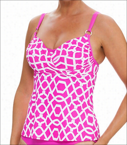 Tara Grinna Gaming A Paraiso Swimwear Top Tankini Underwire Syyle 16-pa-152