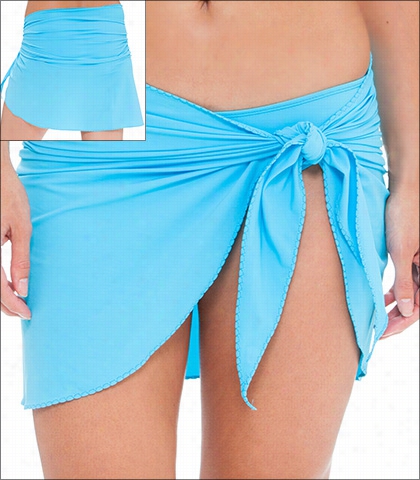 Tara Grinna Turquoise Swimwear Accessory Wrap Style 16-tu-403