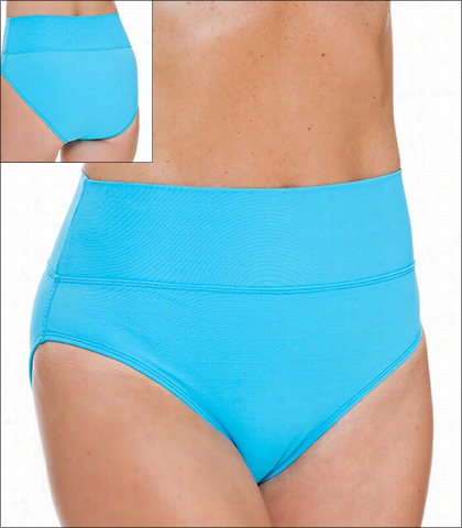 Tara Grinna Turquoise Swimwear Bottom Bikini Flod Down Style 16--tu~213