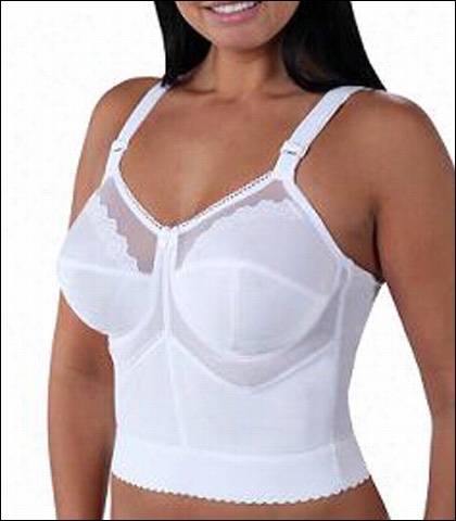 Cortland Intimtes Embroidered Soft Cup Long Line Bra 7808