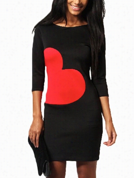 Assorted Colors Fabulous Crew Neck Bodycon Dress