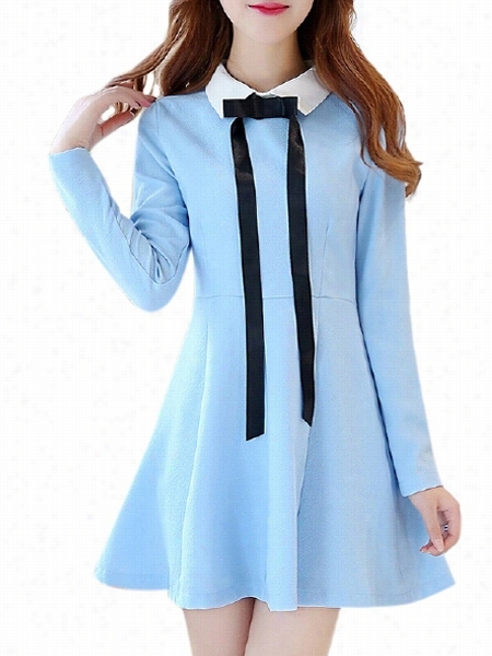 Bkwknot Small Lapel Skater-dress