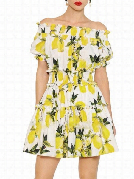 Floral Fabulous Slash Enck Skater Dress