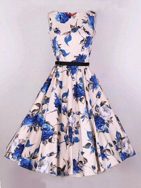 Swing Floral Vintage Exquisite Skater Dress