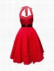 Ball Gown Dot Bowknot Fabulous Skater Dress