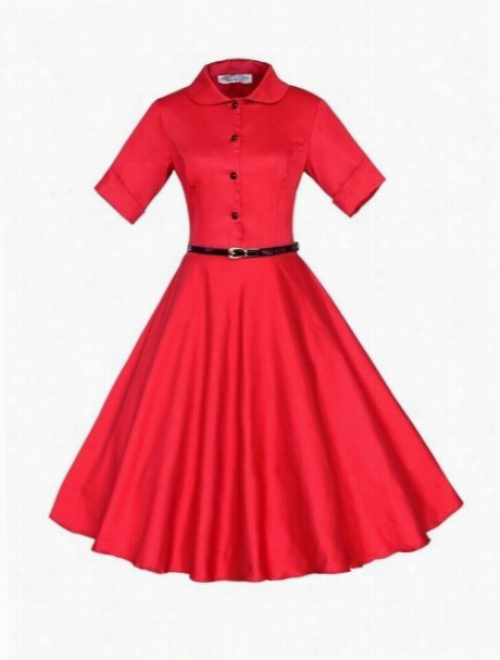 Vintage Remarkable Doll Collar Skater Dress