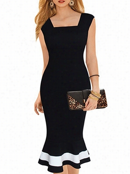 Dramatic Mermaid Assorted Colors Bodycon-dress