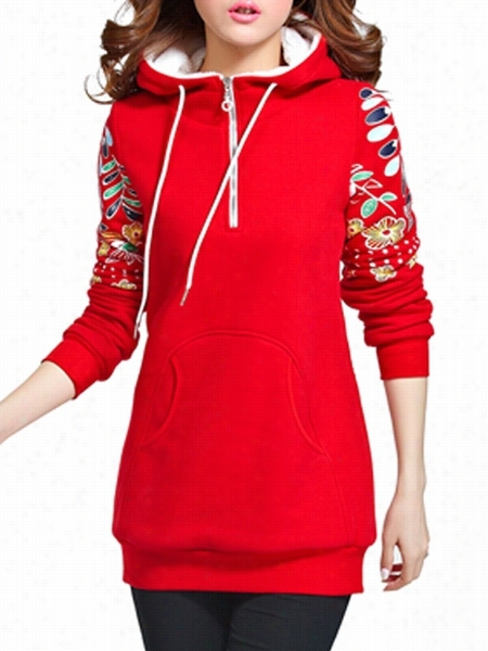 Excellent Hooded With Pockets Assorted Colors Prined Hoodies