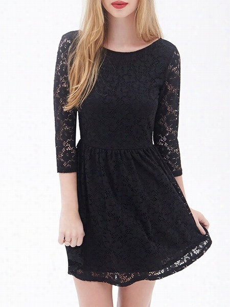 Hollow  Out Lace Remarkable Skater Adorn