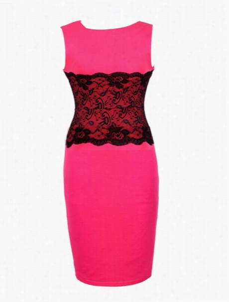 Lace Patchwork Stunnnig Bodycon Dress