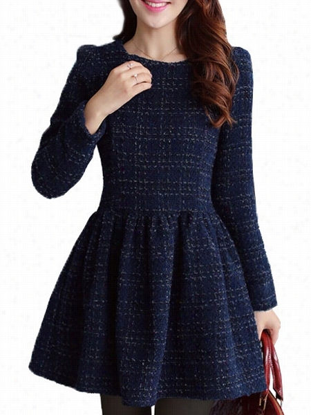 Pla Id Round Neck Skater-dress