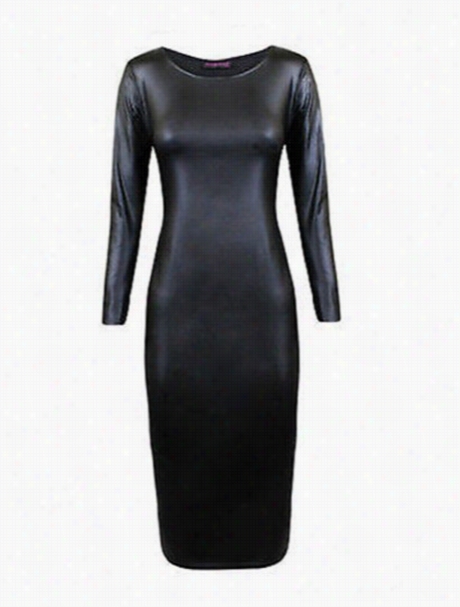 Stylish Cycle Neck Bodycon Dress