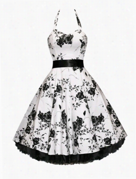 Swing Floral Printed Ball Gownawesome S Kater Dress