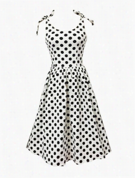 Swing Polka Dot Vintage Graecful Skater Dress