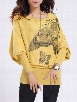 Printed Batwing Brilliant Crew Neck Knitted Dress