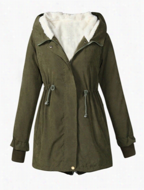 Trendy Hooded Asymmetrical Hems Overcoats