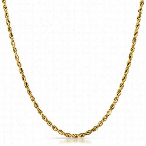 3mm Gold Rope Chain Stainlesssteel