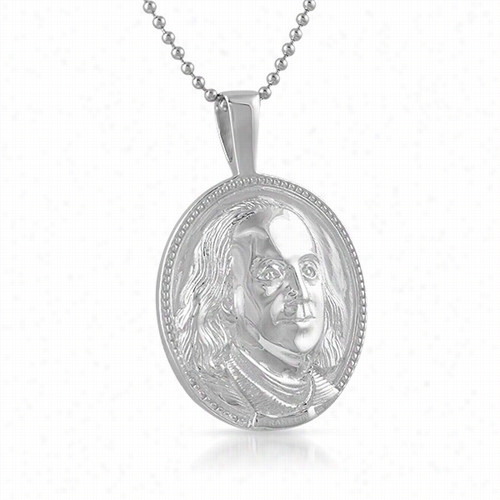 Ben Franklin Custom .925 Sterling Silver Pendant