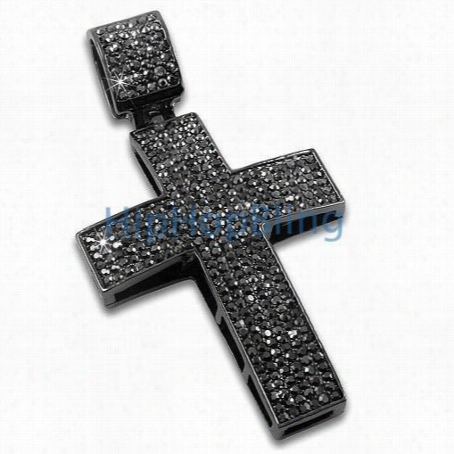 Black Ice Blizzard Hem Atite Bling Bling Cross