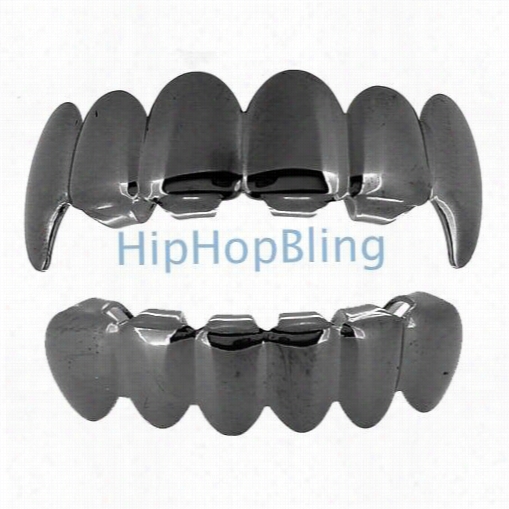 Black Vampire Grillz Top & Bottom Combo