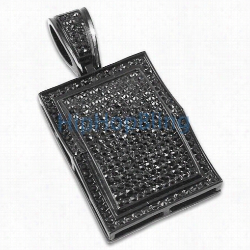 Bling Bling Freeze Block Black Pendant