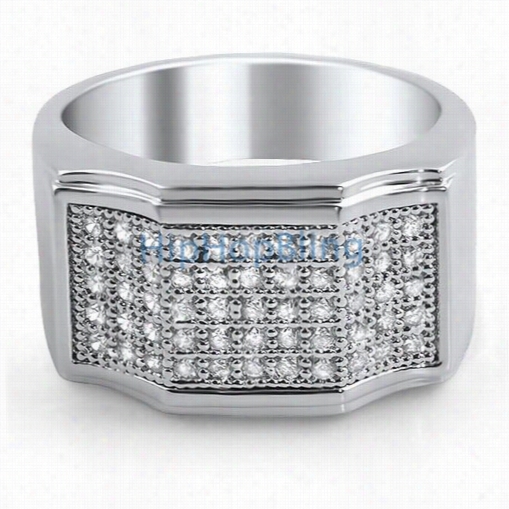 Bling Bling Ring I Ce Wave Mens Miccro Pave Cz