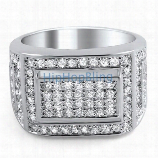 Bling Bling Ring Mens Iced Out Micro Pave Cz