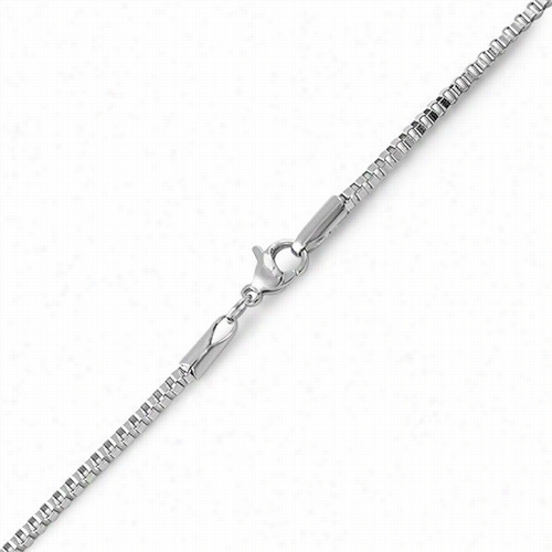 Box Stainless Steel Bracelet 2mm