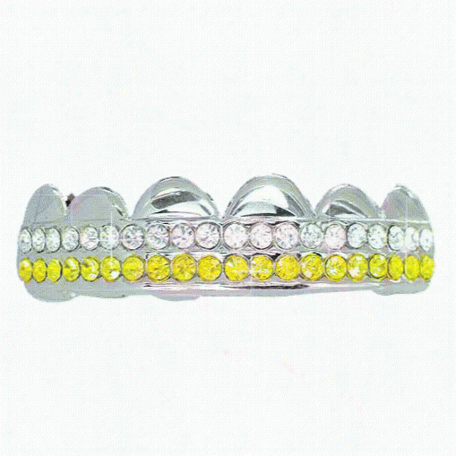 Canary / Whitr Iced Out Hp Hop Grillz